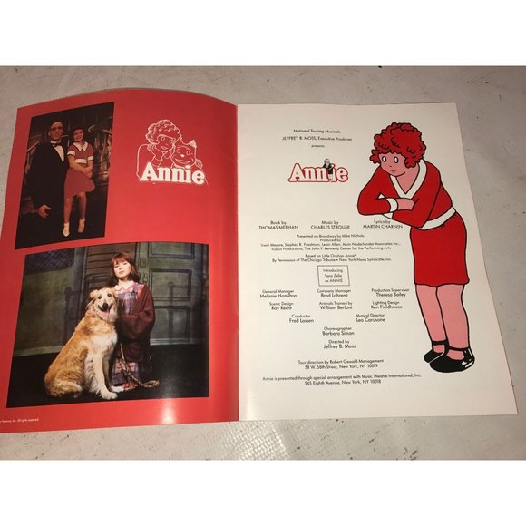 Vintage Program- National Touring Musicals Presents Annie - Picture 3 of 13